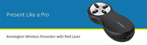 Kensington K33374 Wireless Presenter with Red Laser Pointer (Black ...
