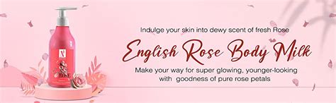 Buy NutriGlow NATURAL'S English Rose Body Milk For Intensive ...