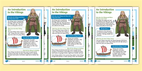 An Introduction to the Vikings Differentiated Fact Files