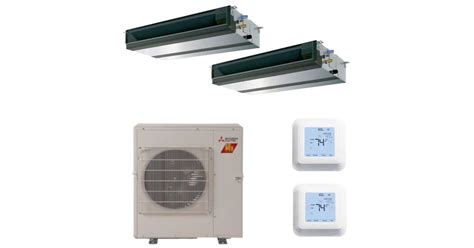 Mitsubishi MXZ-3C30NAHZ3 2-SEZ-KD12NA4 23.6K BTU Cooling / 36K BTU ...