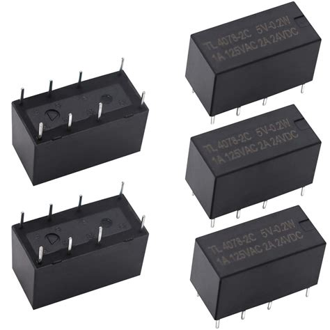 Tnisesm5pcs Coil DPDT PCB Power Relay DC 5V 8 Pins India | Ubuy