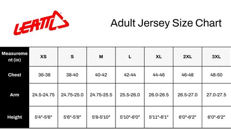 Leatt Sizing Chart | Size guides for Leatt boots, helmets, jerseys ...
