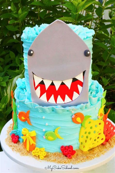 Image result for Shark Cake Tutorial