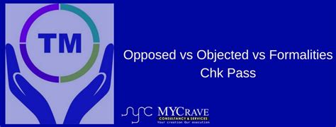 Trademark Status: Opposed vs Objected vs Formalities Chk Pass