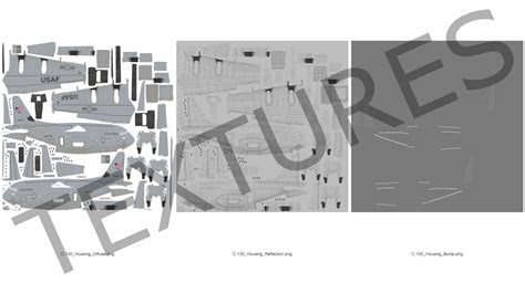 Lockheed C 130 Hercules US Military Transport Aircraft 3D model | 3D ...
