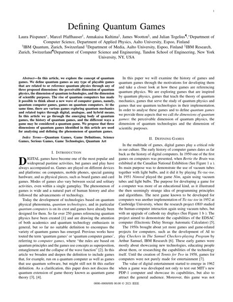 (PDF) Defining Quantum Games