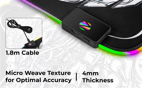 Zebronics Blaze XL RGB Gaming Mouse pad (Designed by Santanu Hazarika ...