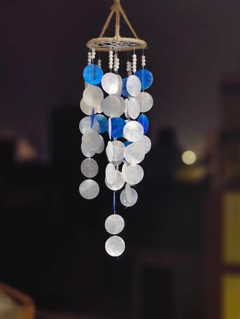 Coastal Melody Capiz Shell Windchime | Handcrafted Ocean-Inspired Deco ...