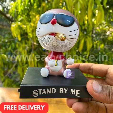 Premium High Detailed Cool Smoking Doraemon Bobblehead Miniature