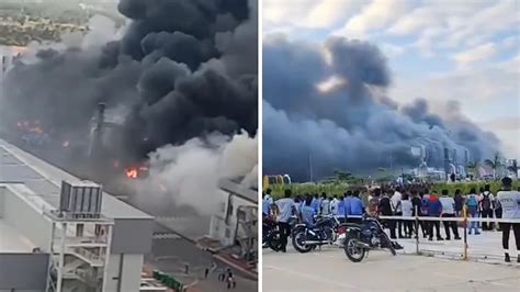Tamil Nadu: Massive Fires Erupt At Tata Electronics Plant And Sattur ...