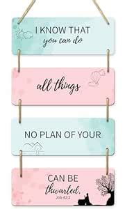 AR Creative I Know That - Bible Verse Wall Hanging For Home Decoration ...