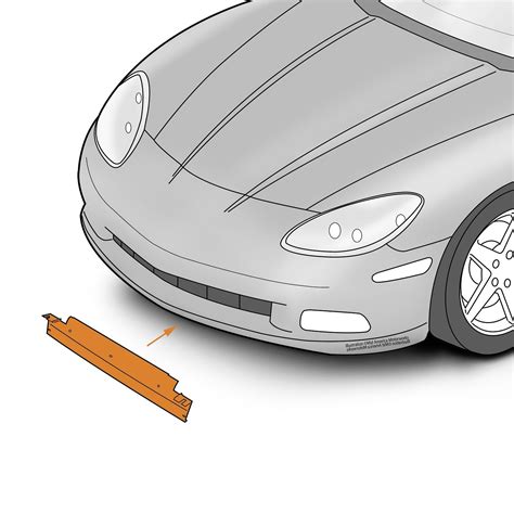 Buy C6 Corvette Front Lower Center Spoiler Section Fits: All 05 Through ...