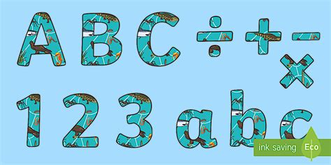 Living Things and their Habitats Display Lettering