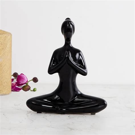 Buy Brighton Ceramic Meditation Figurine from Home Centre at just INR 799.0