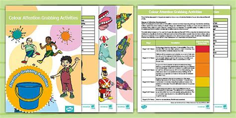 Attention Autism Colour Activity Pack (teacher made)