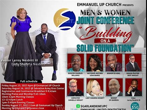 Building on a Solid Foundation Emmanuel UP Church Men & Women ...