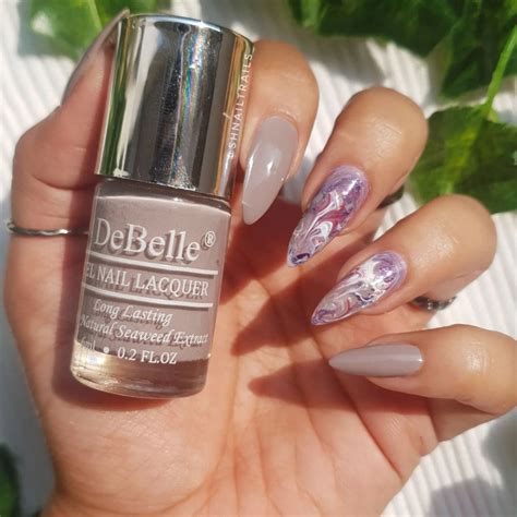 DeBelle Gel Nail Lacquer Natalie Rhapsody (Dark Taupe Nail Polish), 6 ...