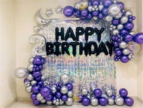 Sparkling Backdrop Decor For Birthday Party At Home