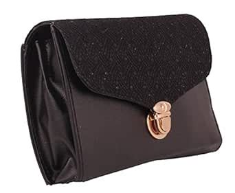 Myra International Stylish Wallet clutches for women (Black) : Amazon ...