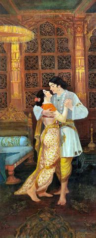 Union Of Usha And Aniruddh - M V Dhurandhar - Indian Masters Artwork ...