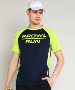 Tiger Shroff - PROWL Printed Men Round Neck Dark Blue, Green T-Shirt ...