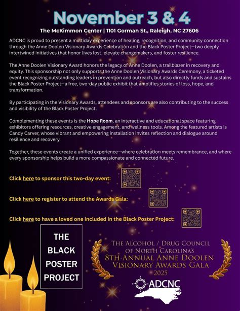 The Black Poster Project and the Anne Doolen Visionary Awards Gala, The ...