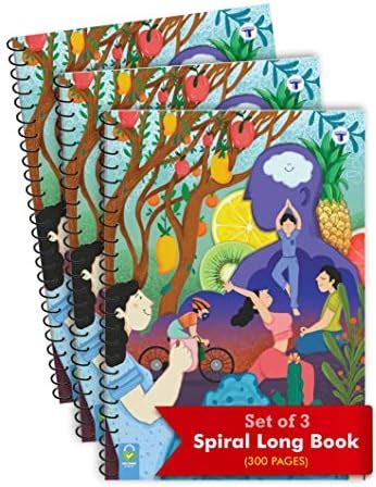 Rush Rough A4 Spiral Notebook 300 Pages | Single Line Ruled | 300 Pages ...