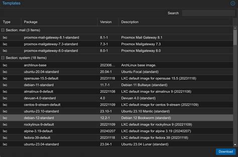 LXC Container Proxmox 的图像结果