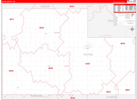 Image result for Wayne County Zip Code Map