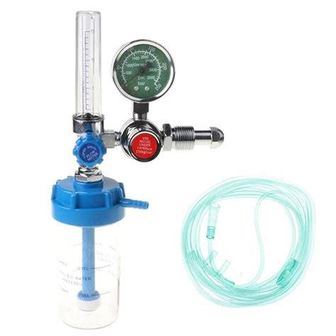 SS BROS Glass Oxygen Flow Meter with Regulator and Humidifier Bottle ...
