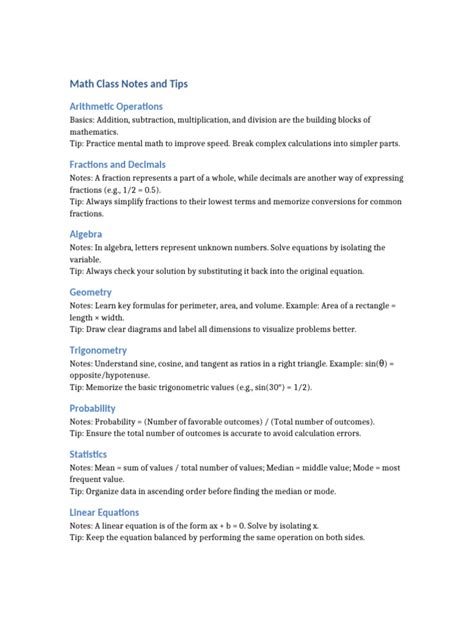 Math Notes Tips 的图像结果