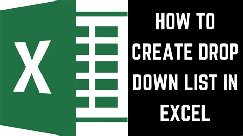 Image result for Excel Creating Drop Down Box