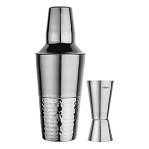 Buy Steren | Stainless Steel Cocktail Shaker with Peg Measurer (Half ...