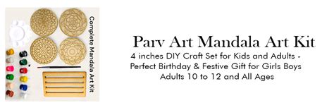 PARV Art Gallery Mandala Art Kit for Adults & Kids, 4 DIY Coloring ...
