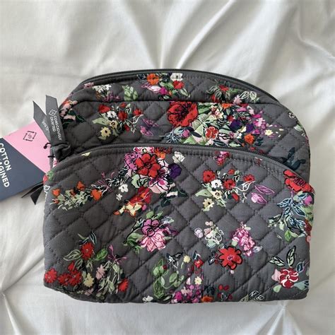 - Vera Bradley Cosmetic bag with two compartments -... - Depop