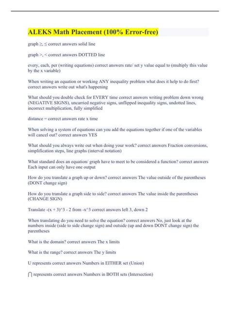 Image result for Aleks Math Placement Test Examples