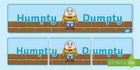 Humpty Dumpty Display Banner