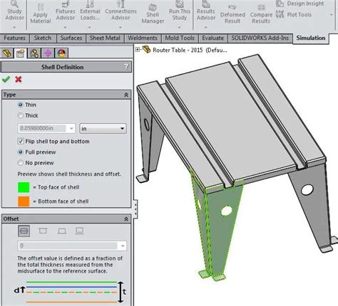 Chisel Simulation On SolidWorks 的图像结果