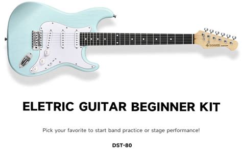 DONNER DST-80 Electric Guitar 39” Beginner Electric Guitar Kit with Amp ...