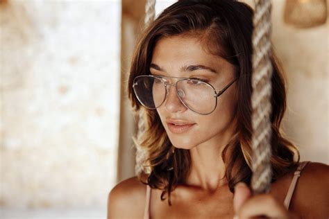 Blue Shades Transparent Aviator Sunglasses Men Women