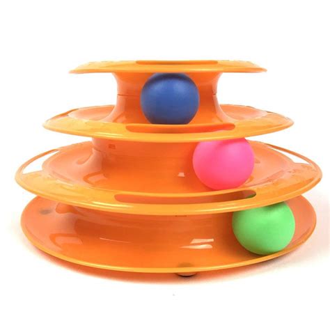 Buy Petlicious & More Interactive Tower of Tracks Plastic 3 Layer Pet ...