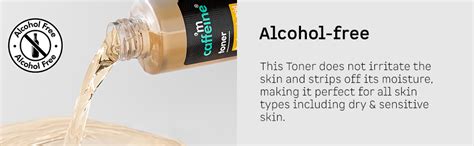 mCaffeine Coffee Toner with Hyaluronic Acid for 24H Hydration & Oil ...