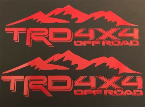 TRD Decals Stickers Toyota Racing Development 4x4 India | Ubuy