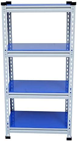 Mil-Nil Prime CRC Sheet 4 Shelf Multipurpose Slotted Angle Rack, 48 x ...