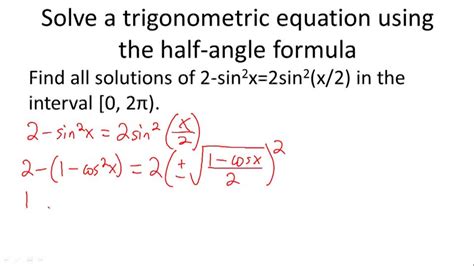 Image result for Half-Angle Formula Examples