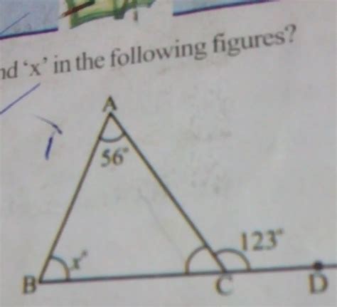 Find x in the following figure? - Brainly.in