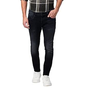 Spykar Black Mid Rise Tapered Fit Jeans for Men (Size: 38)-MDKN1BC013 ...