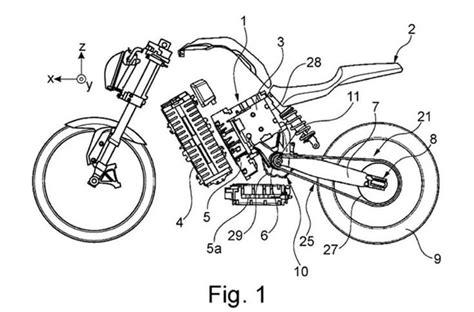 BMW's patent for electric motorcycle leaked | Autocar Professional