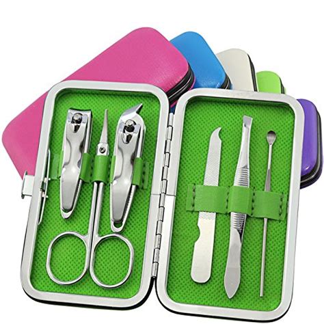 6-in-1 Stainless Steel Manicure Pedicure Ear Pick Nail Clippers Set ...