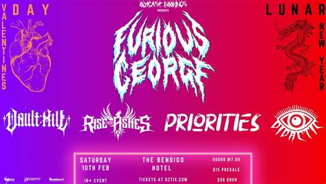 OUTCAST BOOKINGS PRESENTS: FURIOUS GEORGE, The Bendigo Hotel, Melbourne ...